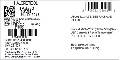Label (68382 080 01 Haloperidol 10mg 67046 838 30)